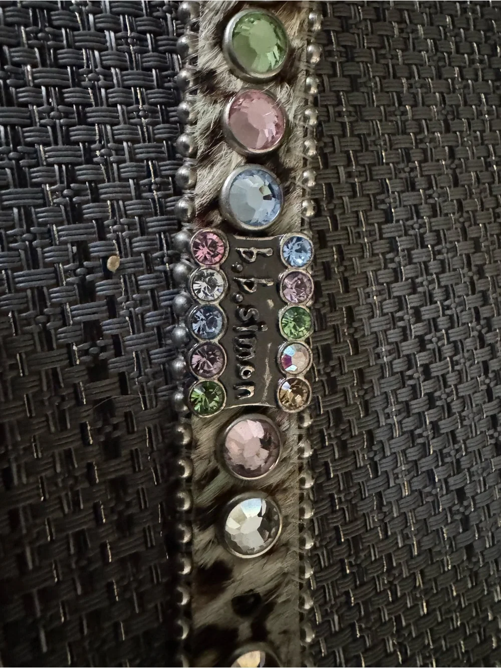 Authentic B.B. Simon Swavorski Crystal Pet Collar XS - Animal Print